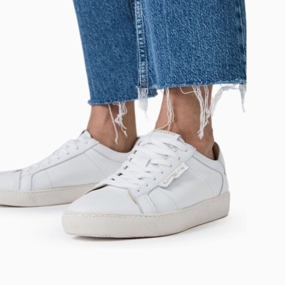 ALLSAINTS Sheer Sneaker in White leather - Picture 1 of 11